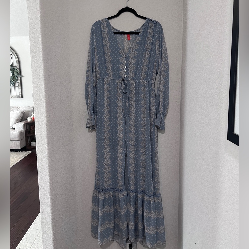 Chelsy & Violet Blue Romper dress